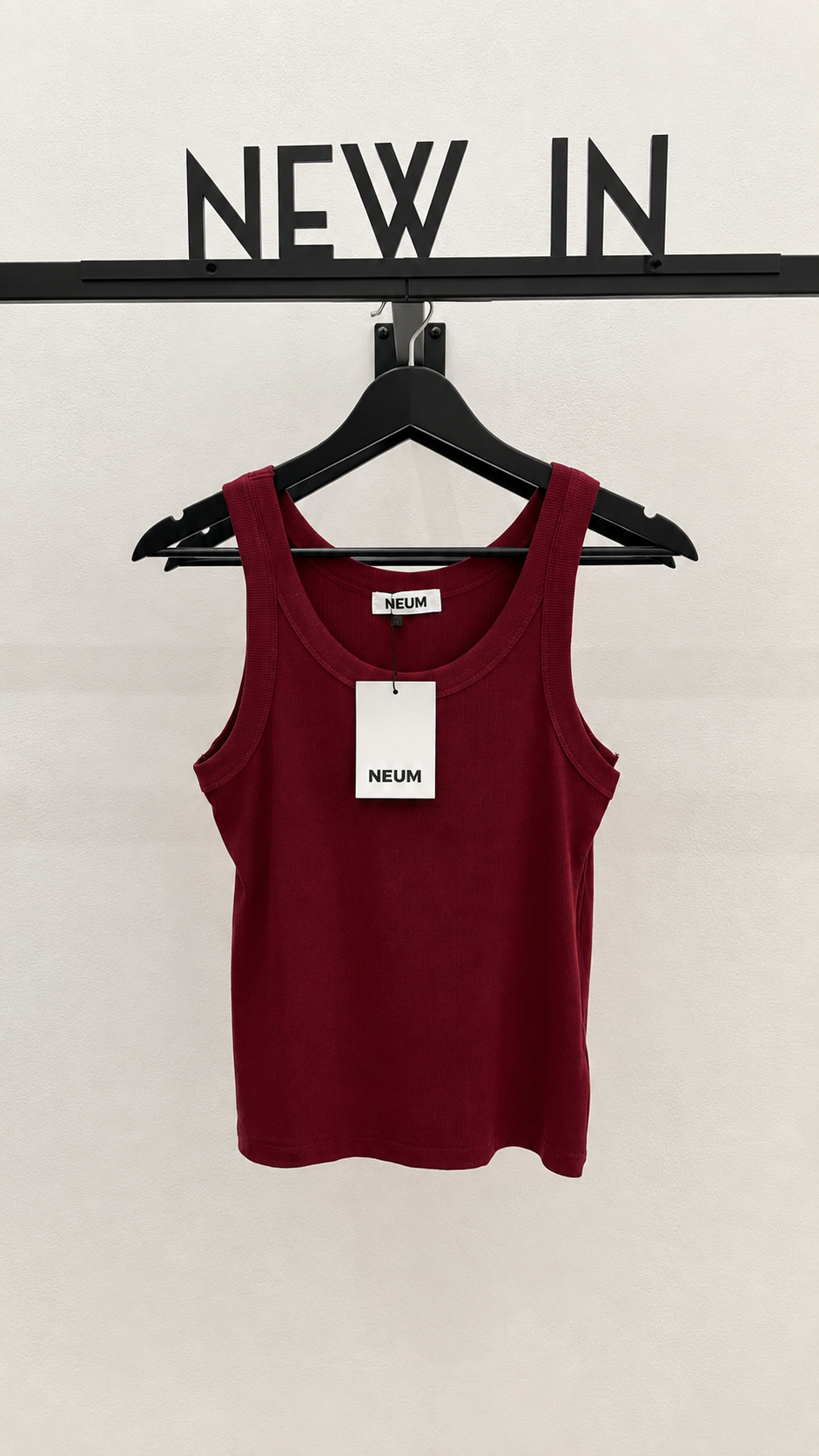 Top tirantes rojo burdeos