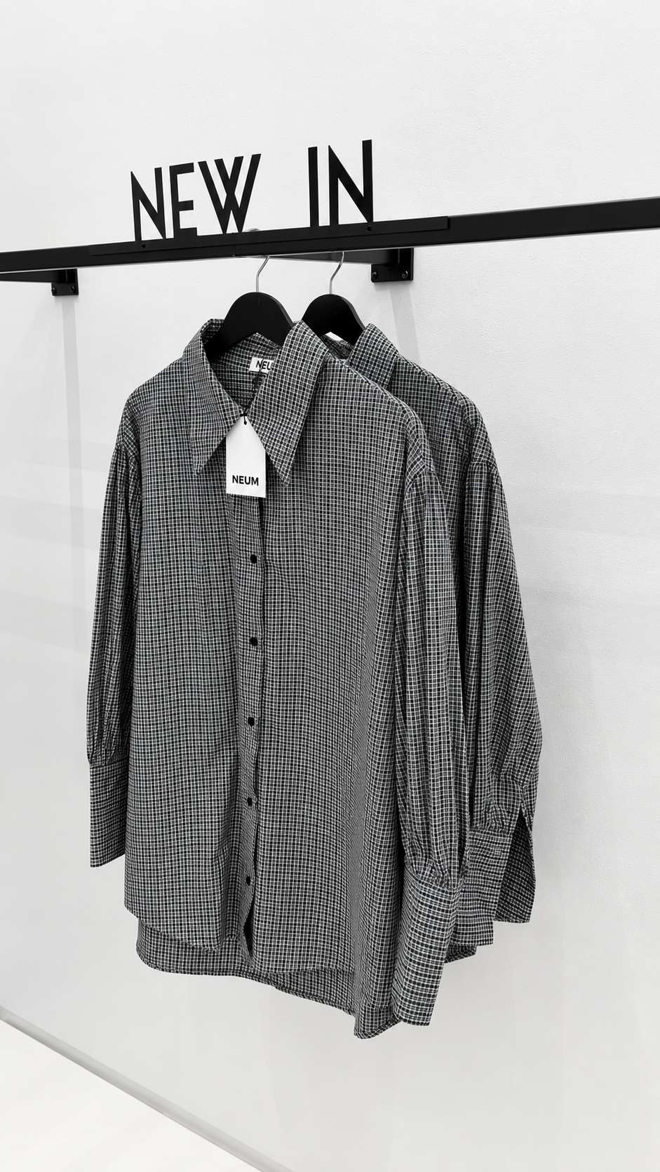Camisa cuadro azul + negro