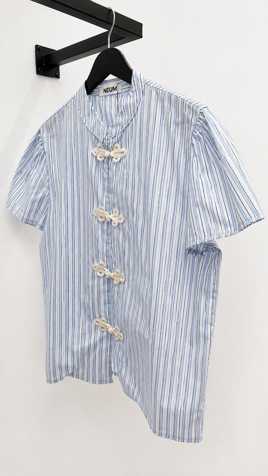Camisa Japo rayas azul + blanca