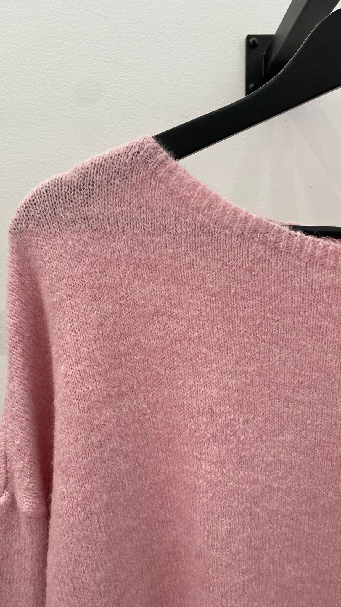 Jersey rosa cuello barco