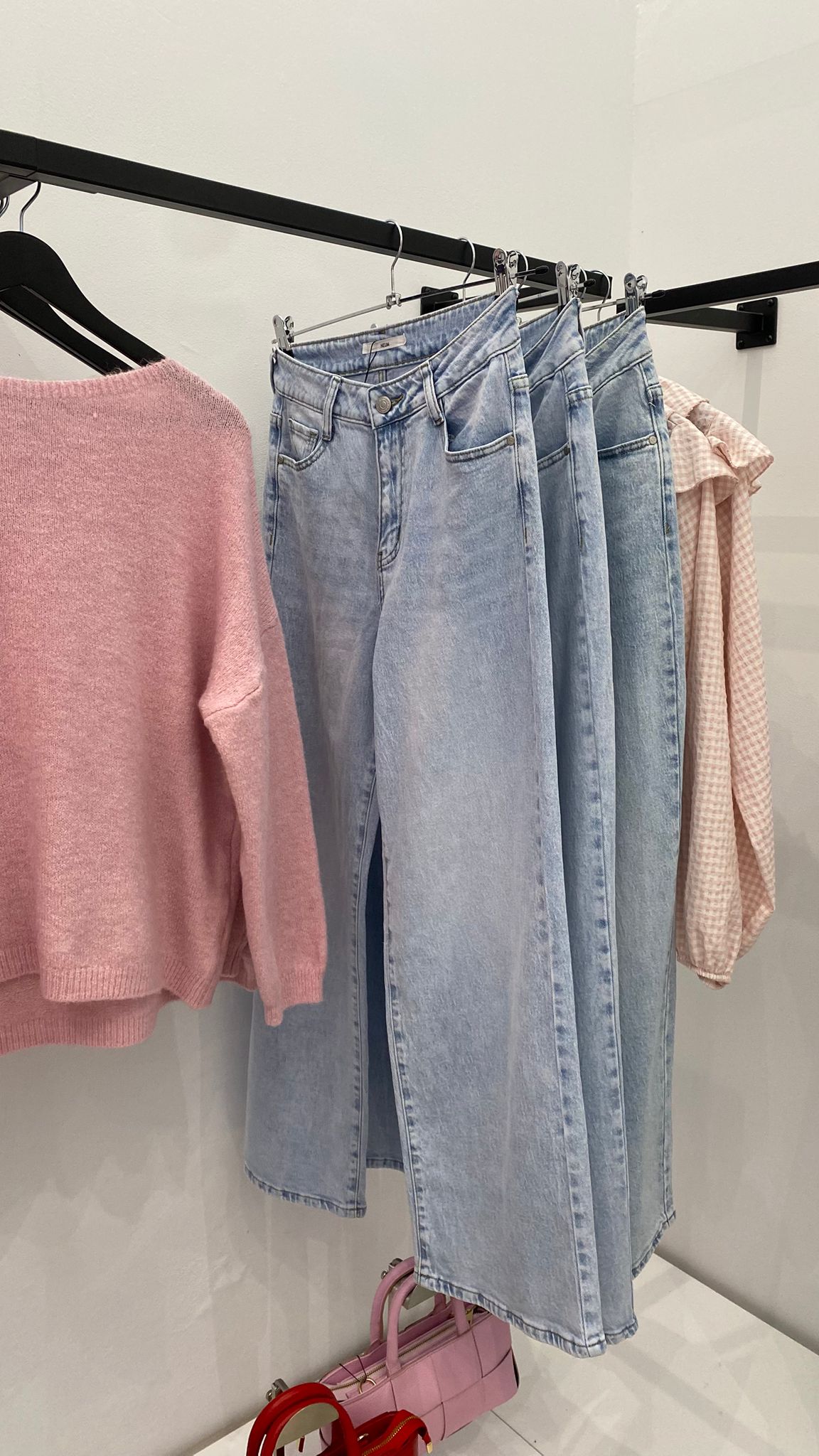 Jersey rosa cuello barco