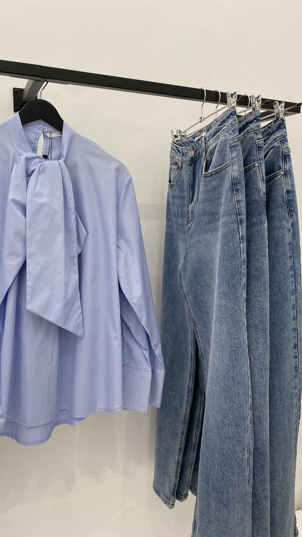 Camisa lazo azul celeste