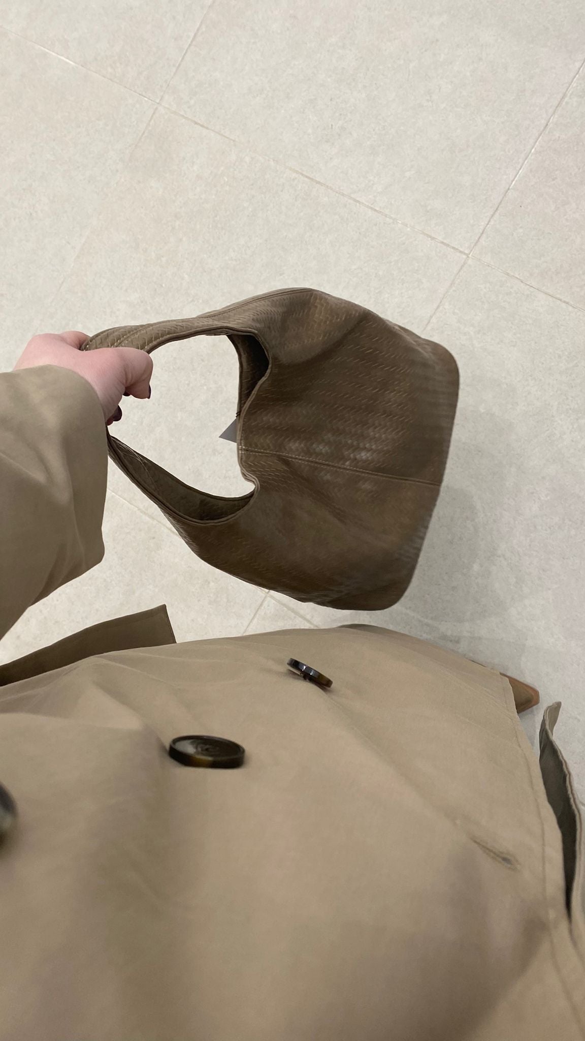 Bolso shopper de piel trenzada