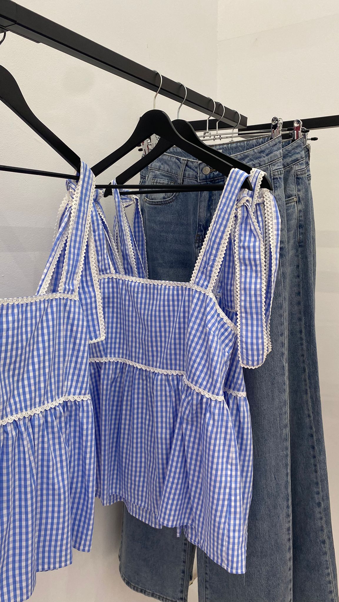 Top vichy tirantes