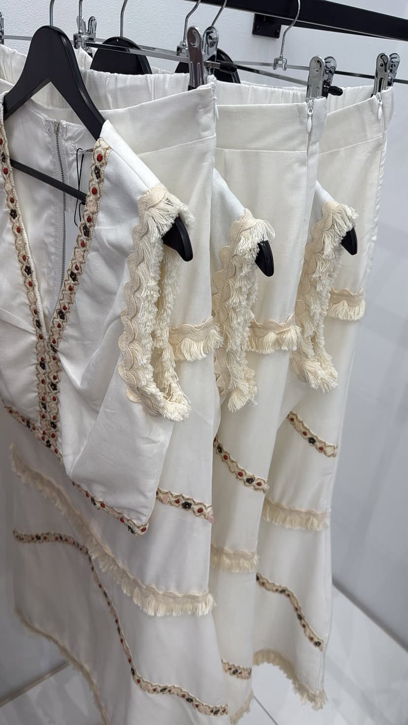 Conjunto de 2 piezas de top + falda