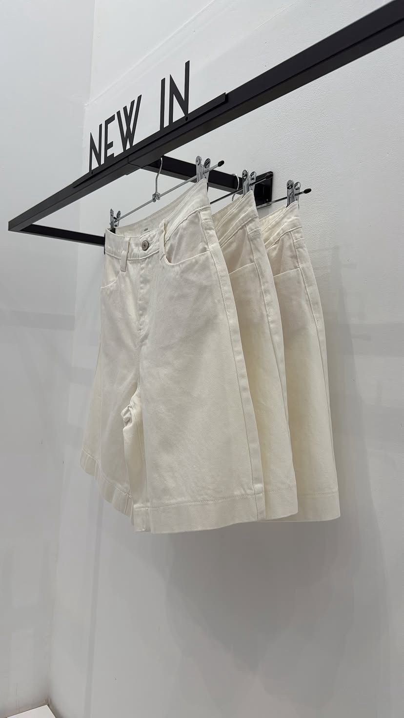 Bermuda jeans blanca