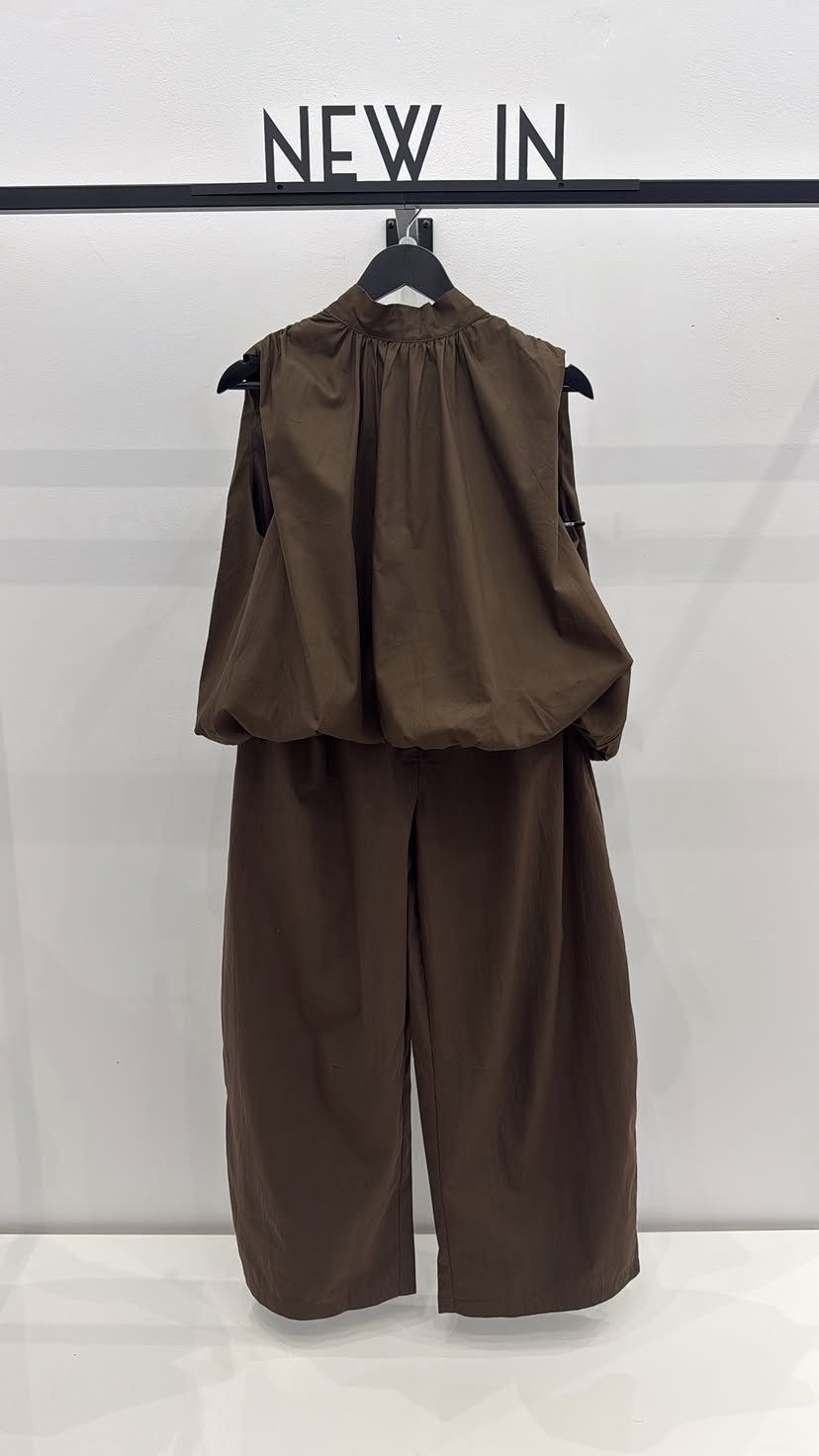 Pantalón efecto japo con pinzas