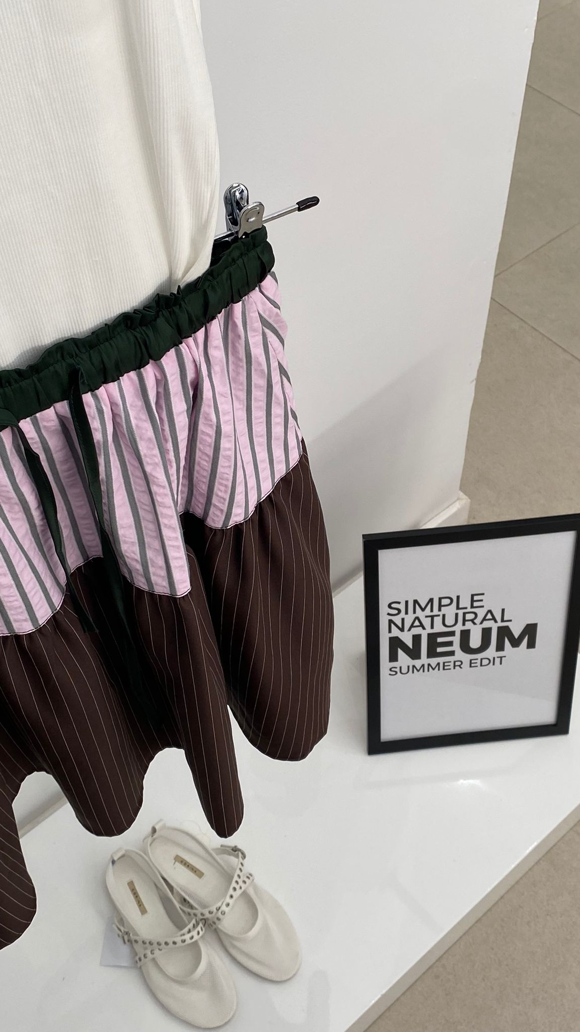 Falda corta estampada