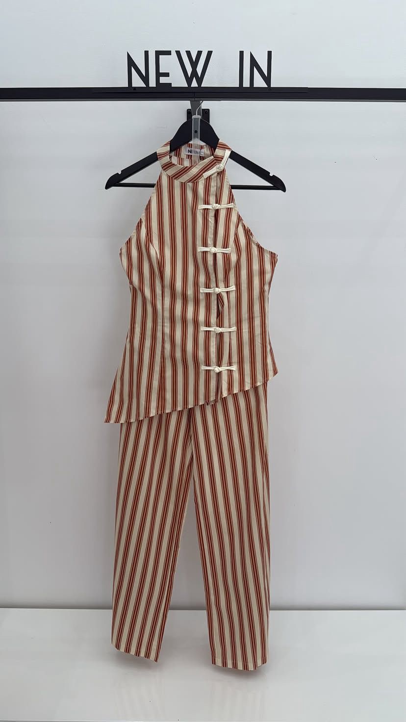 Conjunto rayas estilo japo