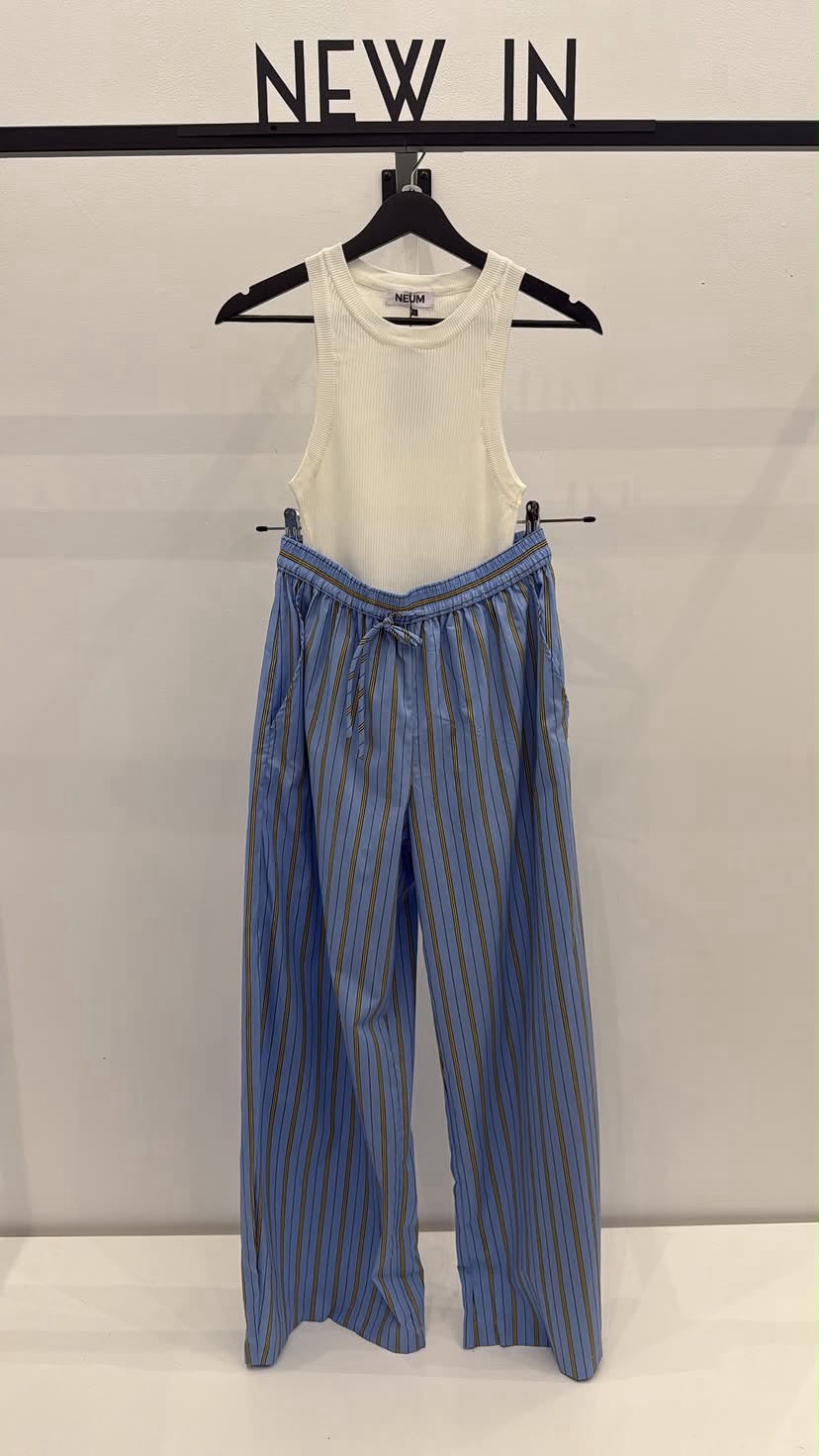 Pantalón rayas azul marino