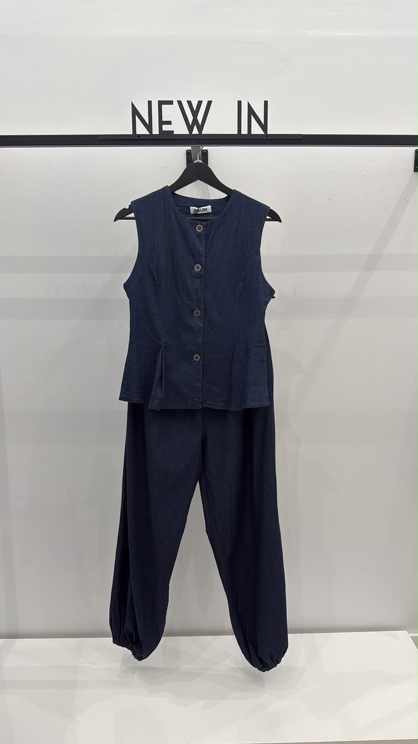 Pantalón bombacho denim