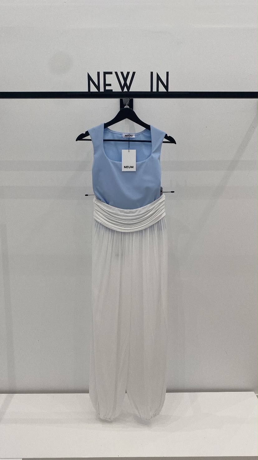 Pantalón bombacho blanco
