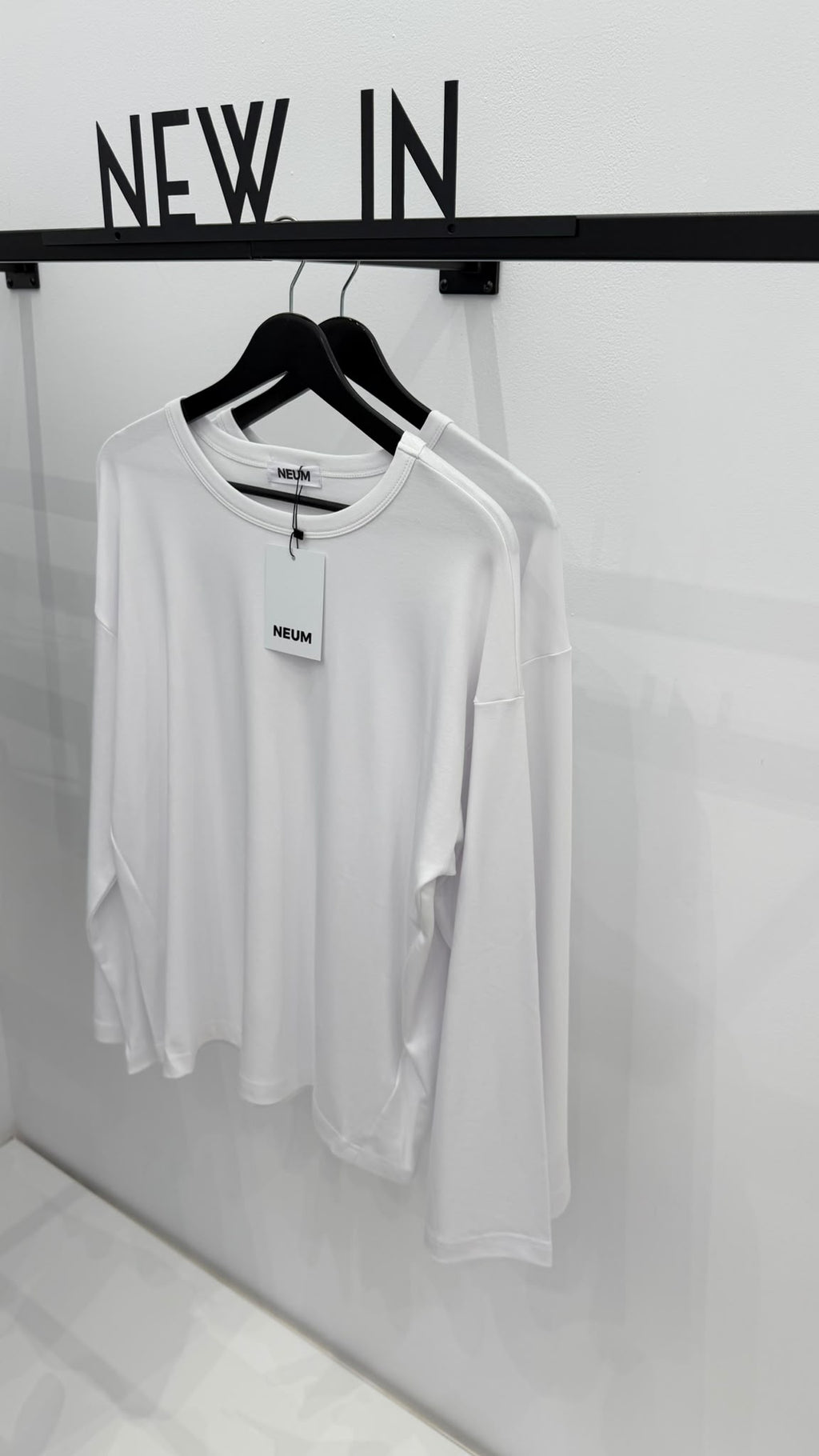 Camiseta básica manga larga blanca
