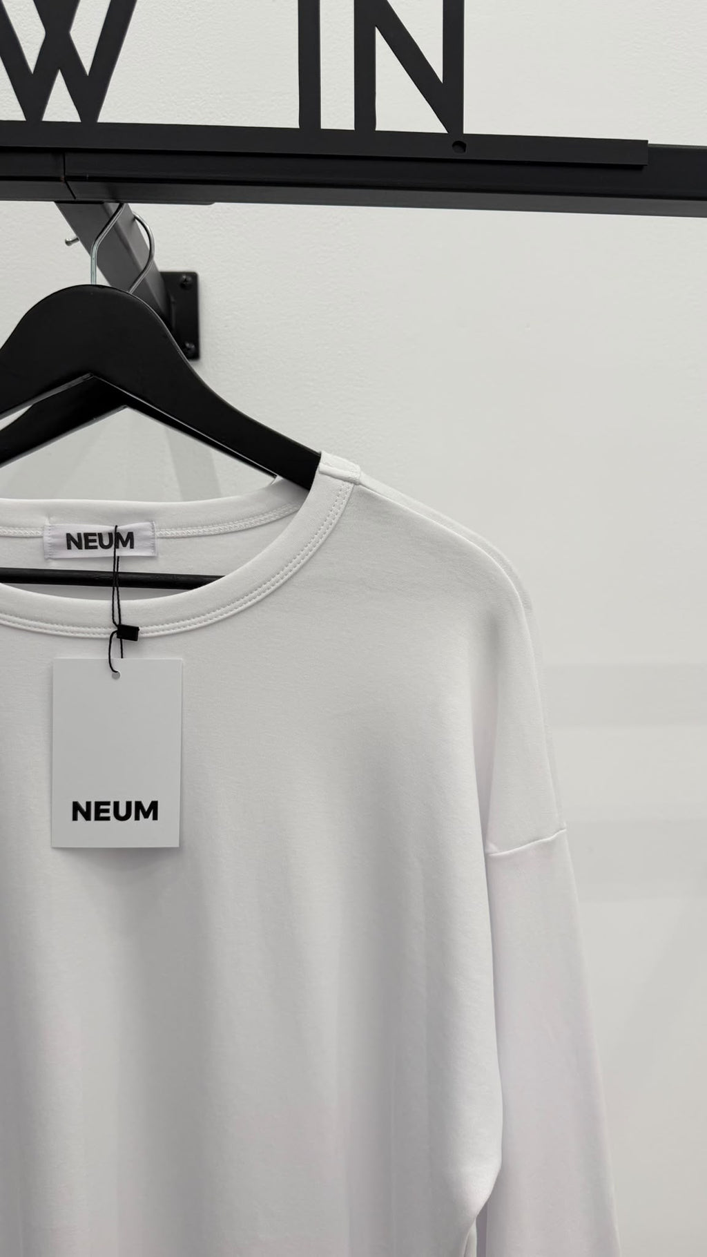 Camiseta básica manga larga blanca