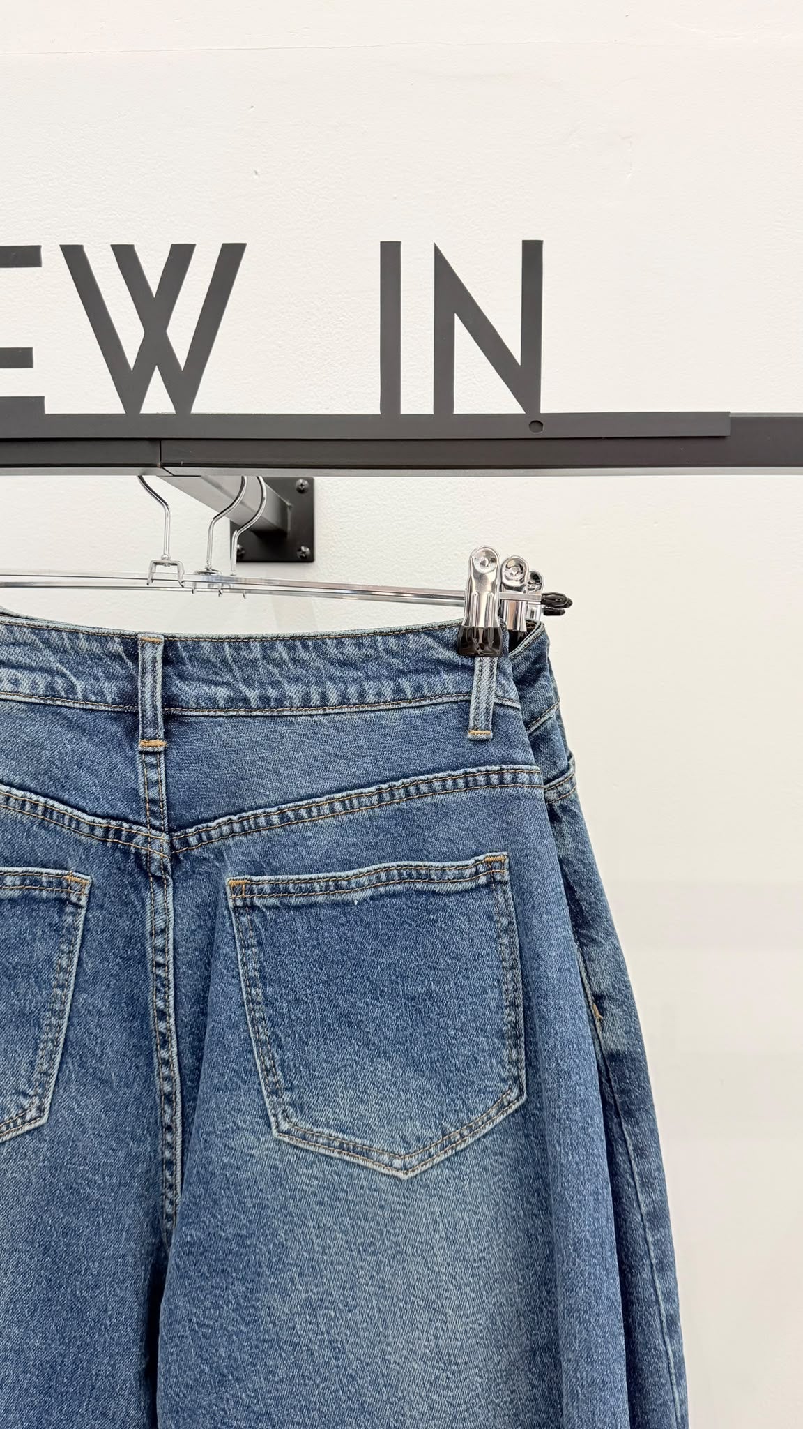 Jeans barrel cropped