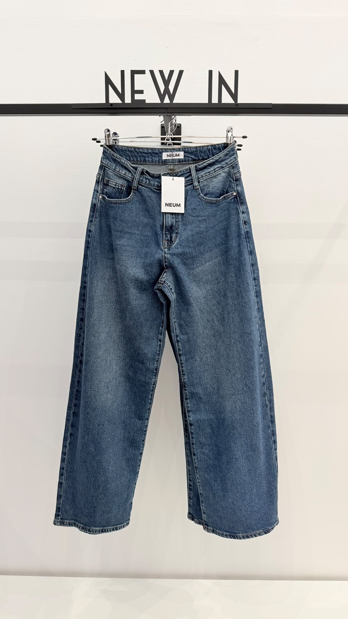Jeans barrel cropped