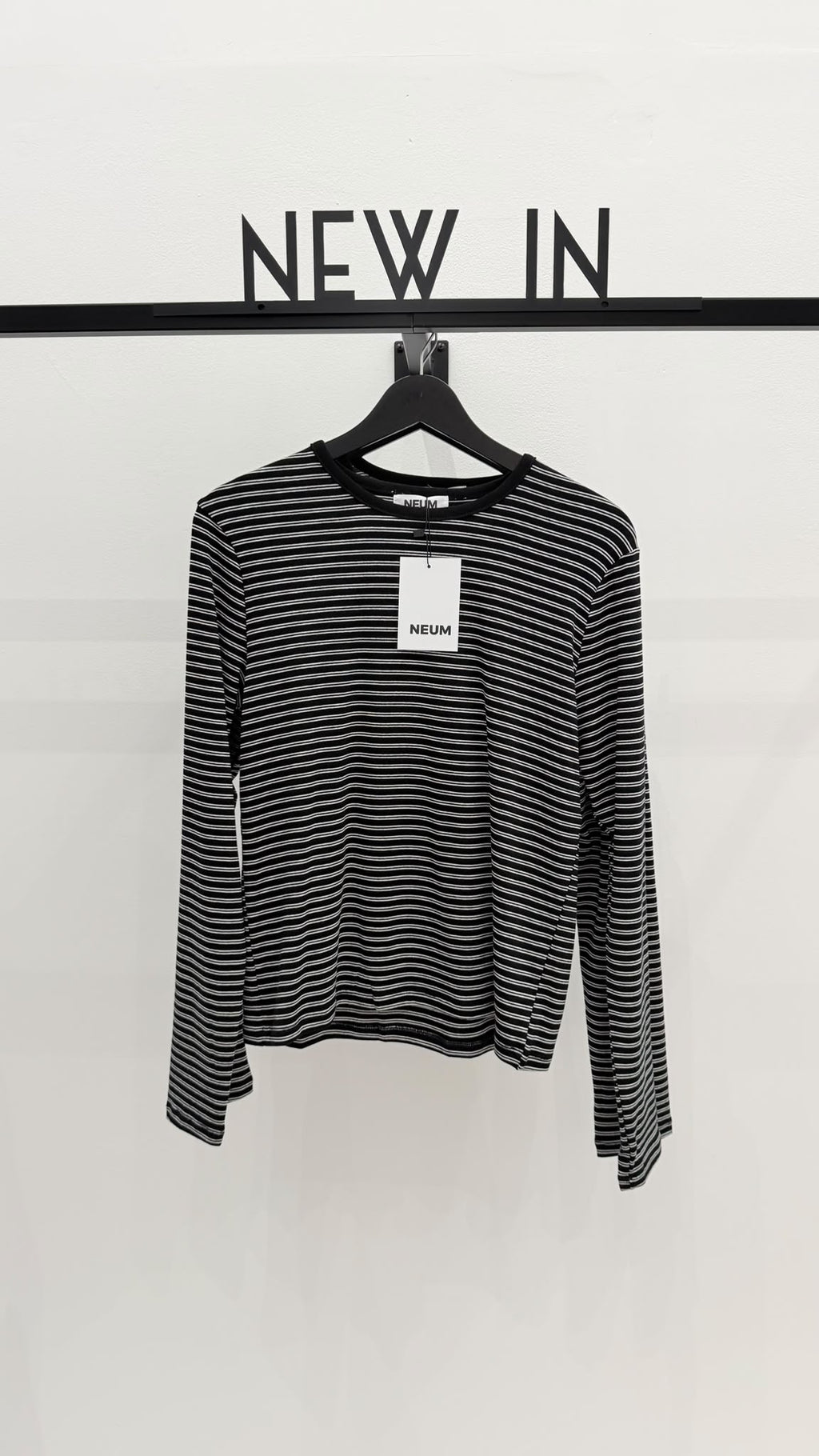 Camiseta básica rayas manga larga