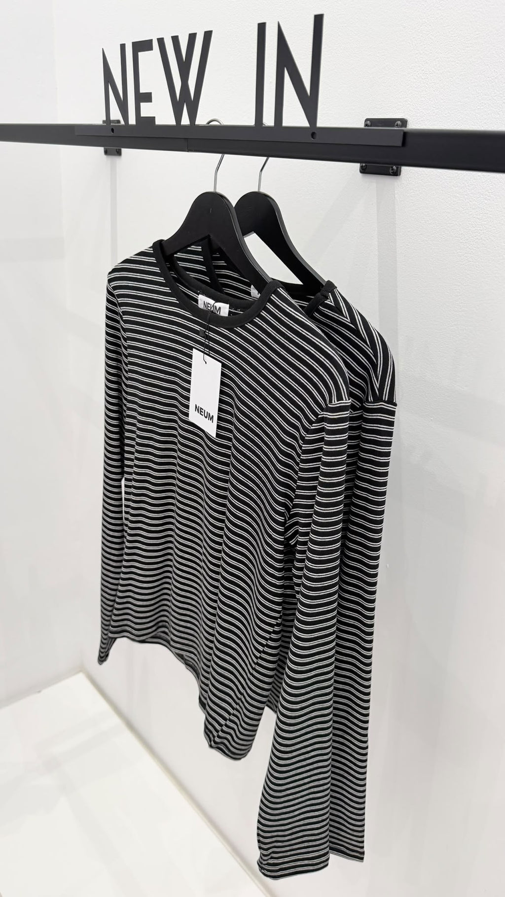 Camiseta básica rayas manga larga