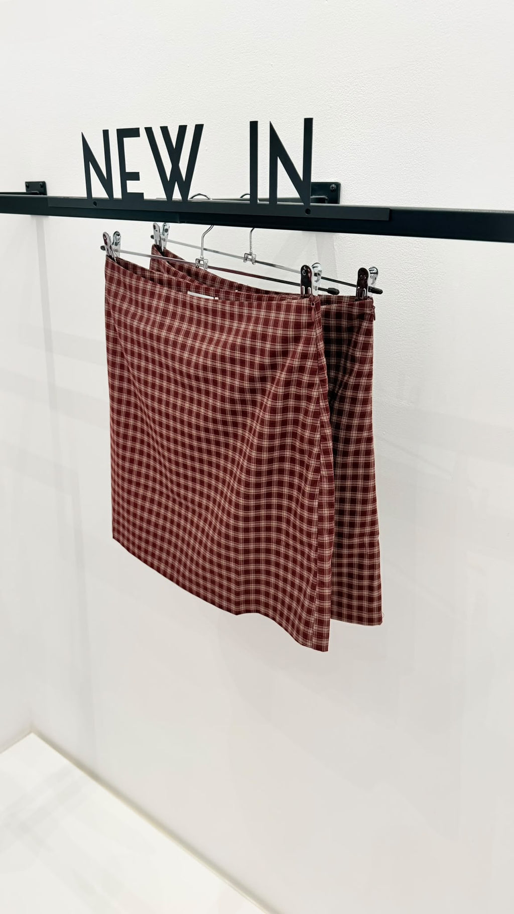 Falda cuadro rojo