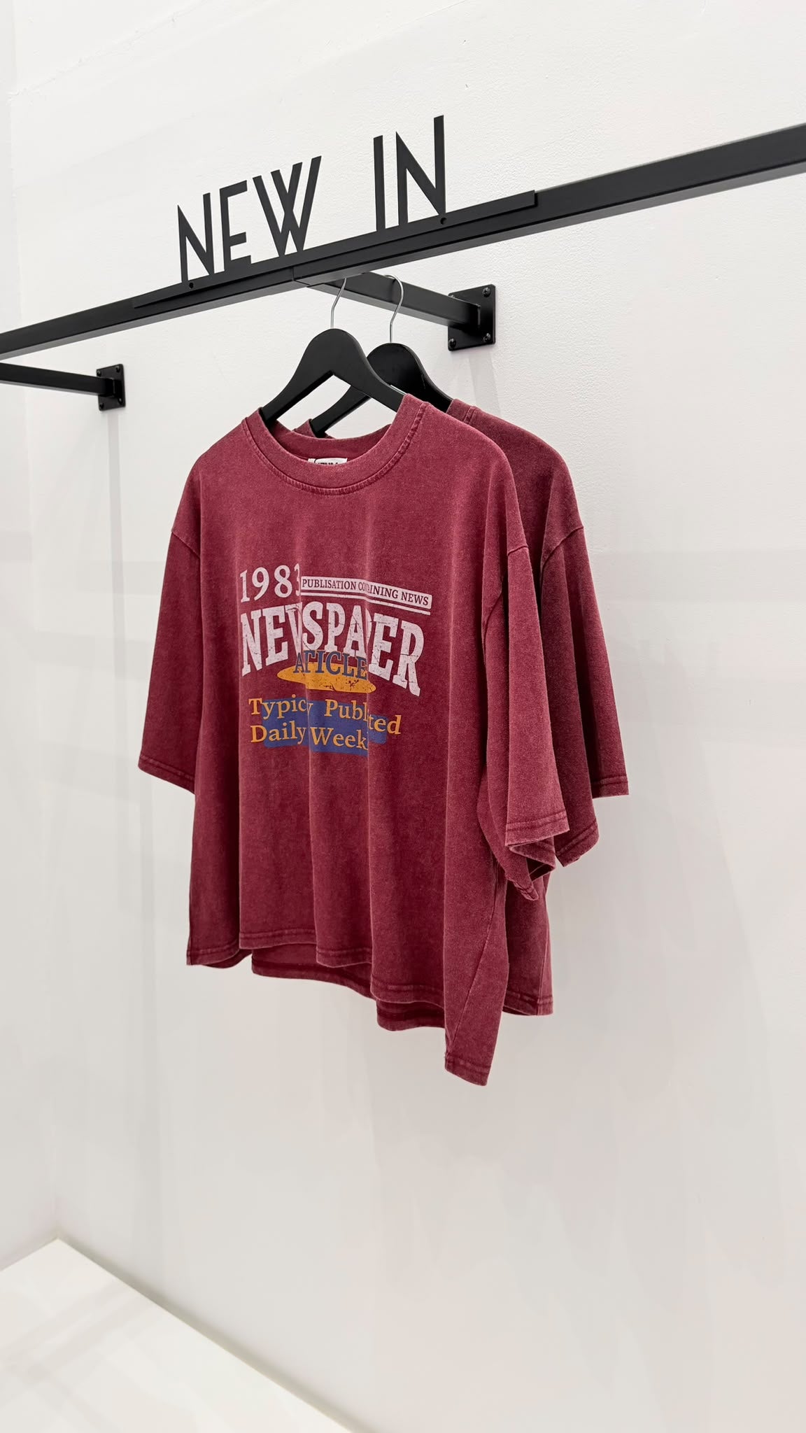 Camiseta burdeos