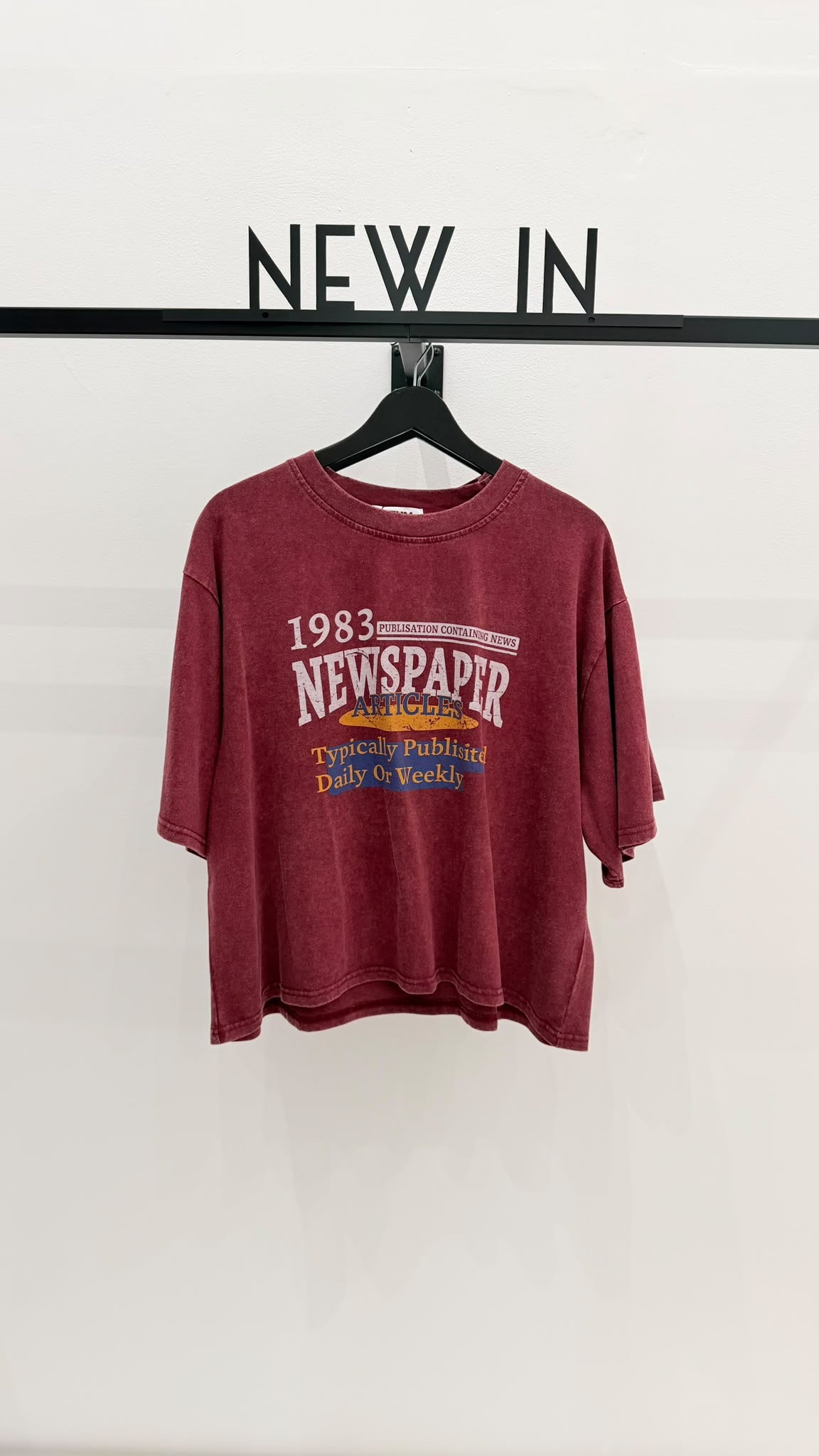 Camiseta burdeos