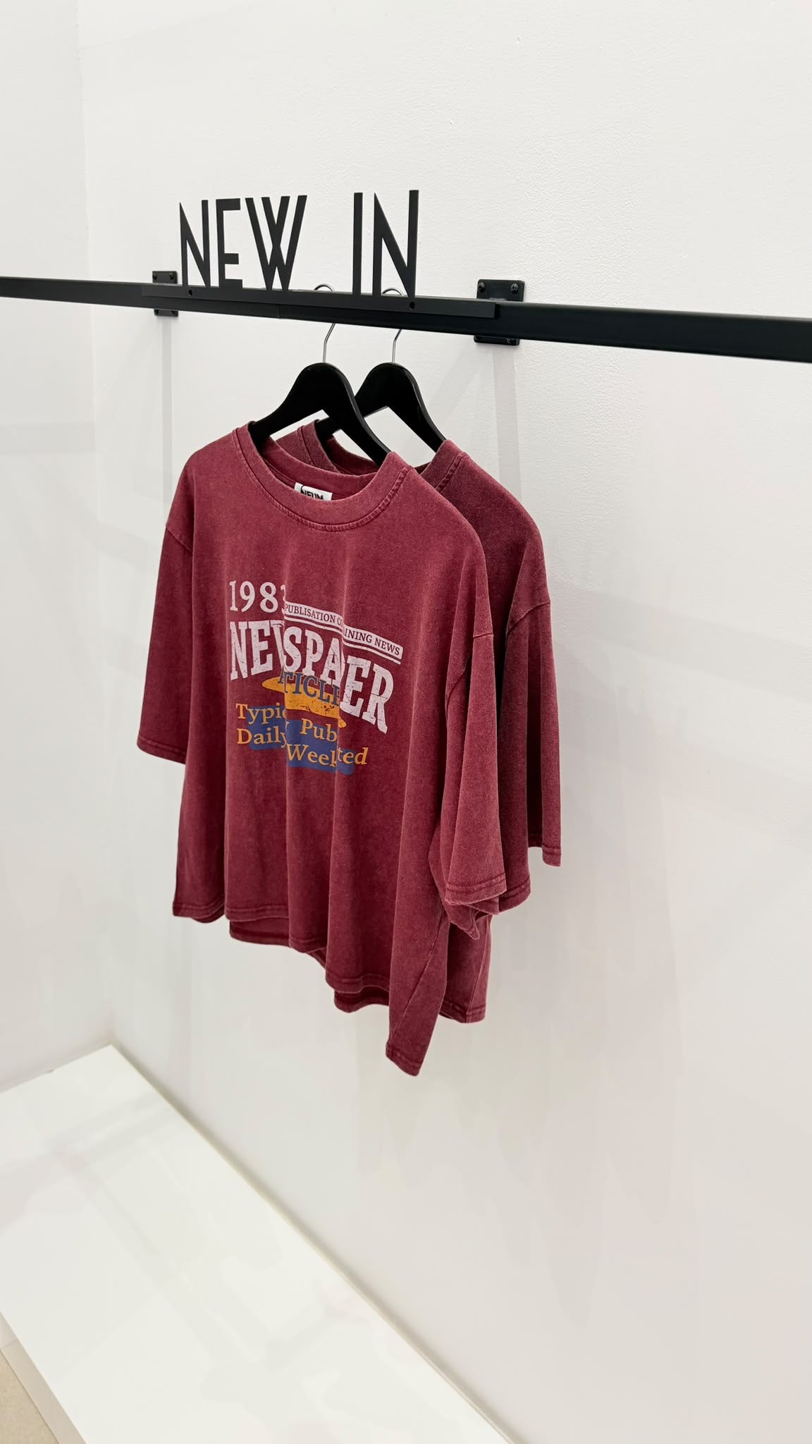 Camiseta burdeos