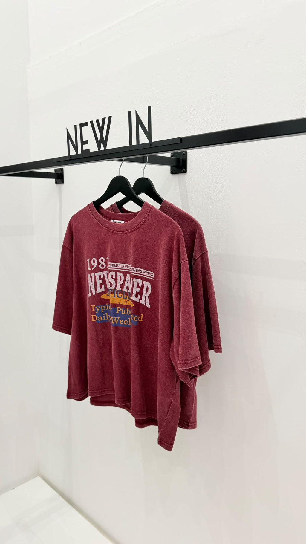 Camiseta burdeos