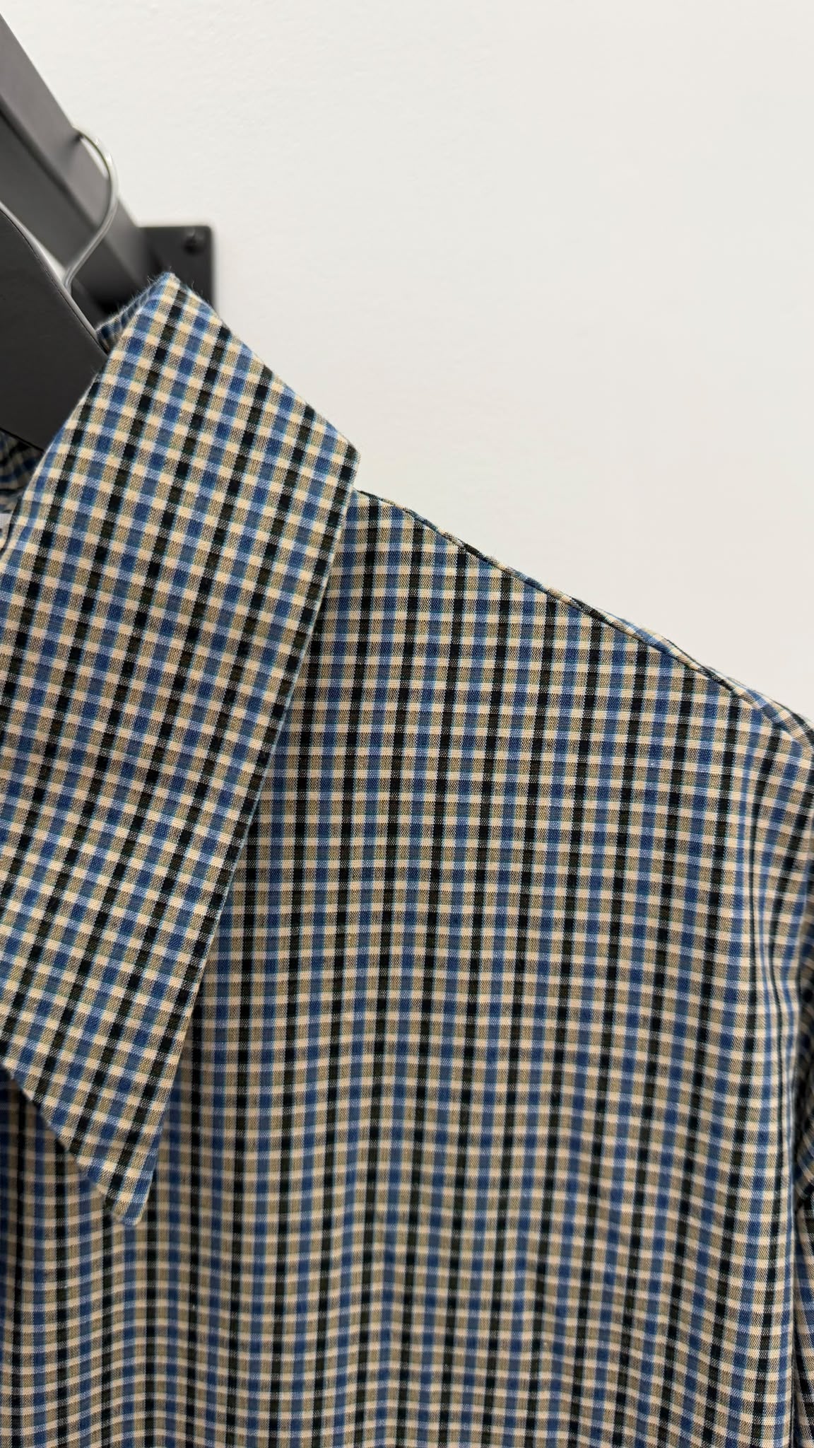 Camisa cuadro azul + negro
